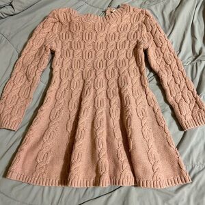 NWOT Pink Cable Knit Sweater Dress